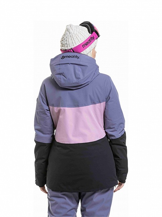 Dámská bunda MEATFLY KIRSTEN BLACK/ PURPLE LIGHT
