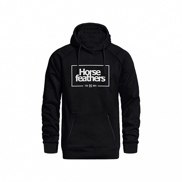 Mikina HORSEFEATHERS SHERMAN SWEATSHIRT BLACK