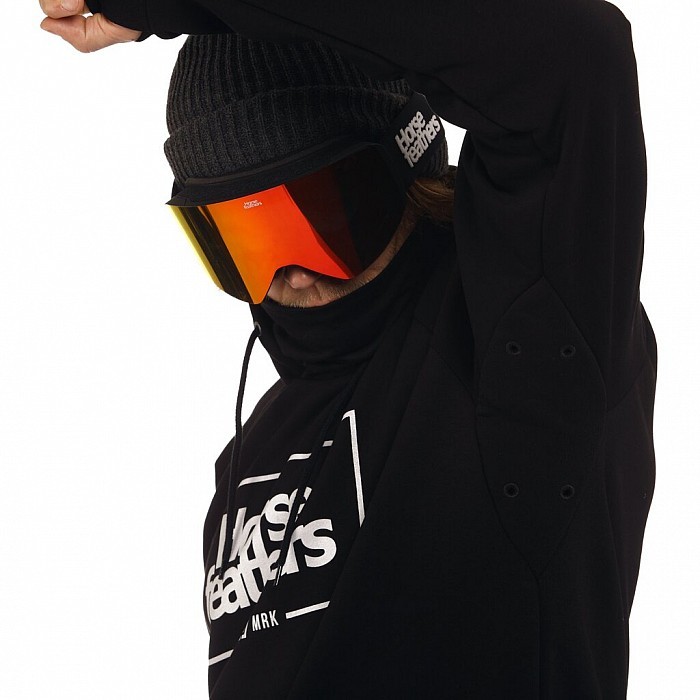 Mikina HORSEFEATHERS SHERMAN SWEATSHIRT BLACK