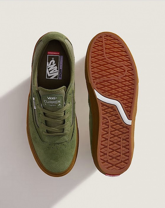 Tenisky VANS SKATE CURREN CAPLES CREPE GREEN/GUM