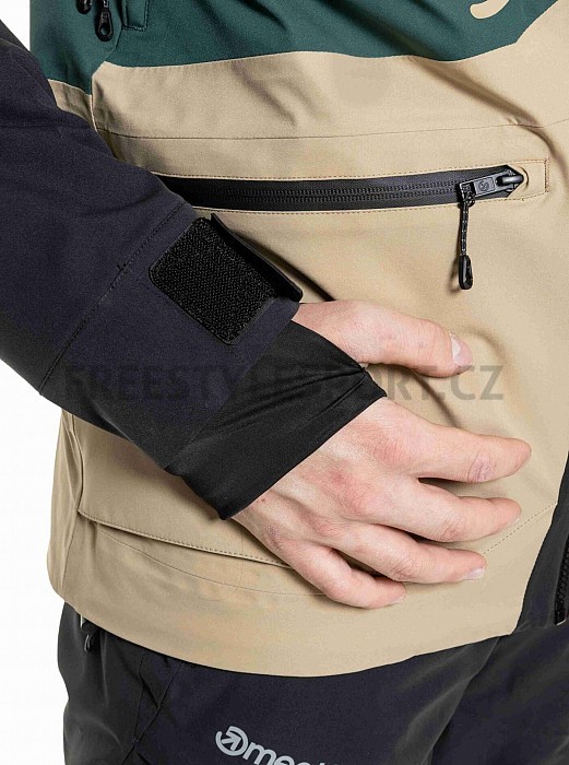 Bunda MEATFLY MANIFOLD JACKET BLACK/SAFARI