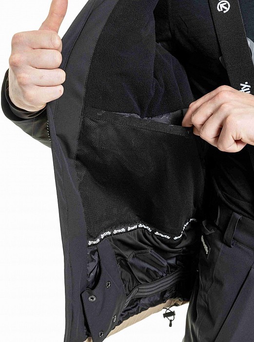 Bunda MEATFLY MANIFOLD JACKET BLACK/SAFARI