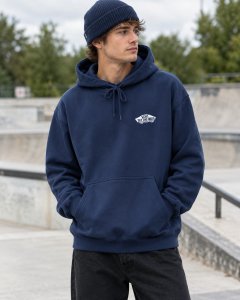 Mikina VANS DOUBLE STANDARD PULLOVER HOODY DEEP INDIGO