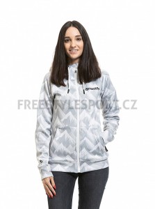 Mikina MEATFLY ALISHA TECHNICAL HOODIE WHITE MOUNTAINS