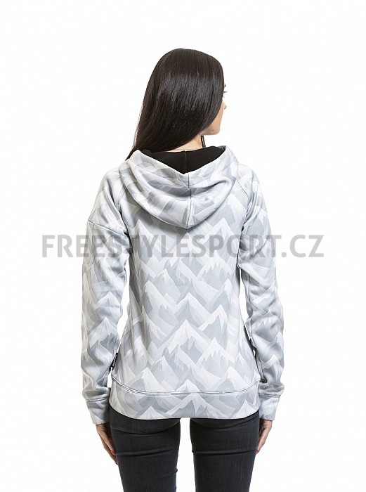 Mikina MEATFLY ALISHA TECHNICAL HOODIE WHITE MOUNTAINS