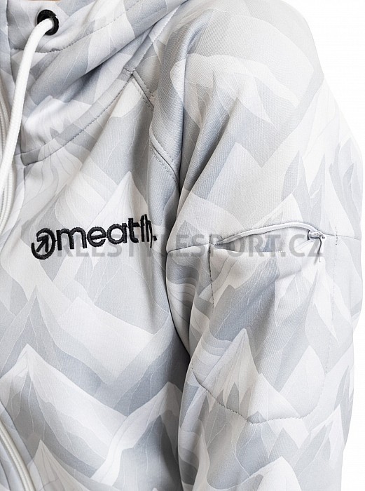 Mikina MEATFLY ALISHA TECHNICAL HOODIE WHITE MOUNTAINS