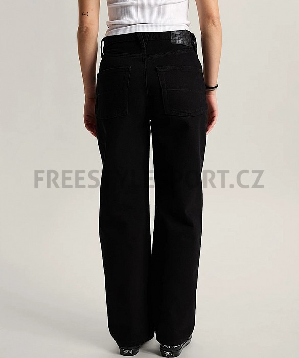 Kalhoty dámské VANS CHECK 5 MID RISE STRAIGHT BLACK RINSE