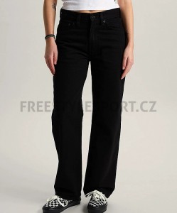Kalhoty dámské VANS CHECK 5 MID RISE STRAIGHT BLACK RINSE