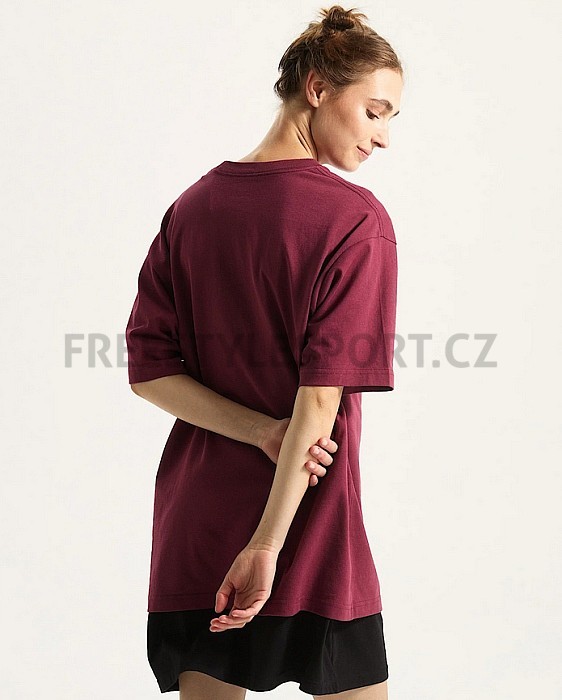Triko VANS LEFT CHEST II LOOSE SS BURGUNDY