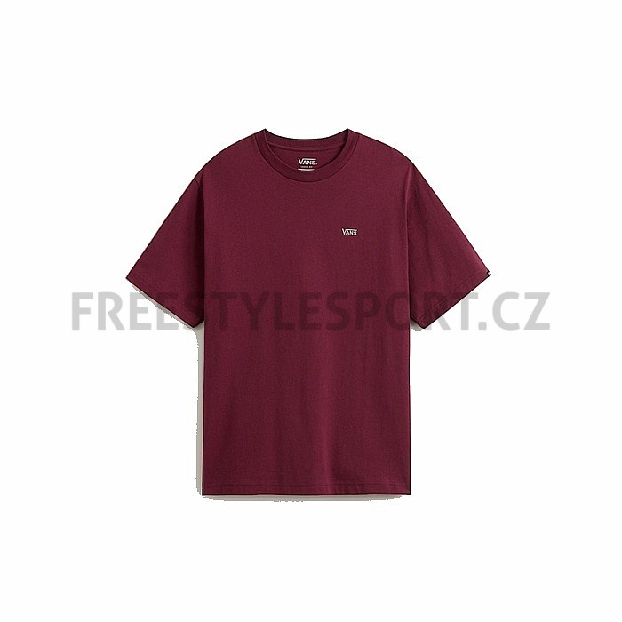 Triko VANS LEFT CHEST II LOOSE SS BURGUNDY