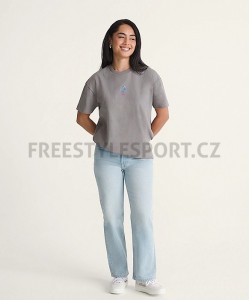 Kalhoty dámské VANS CHECK 5 MID RISE STRAIGHT BLUE RINSE