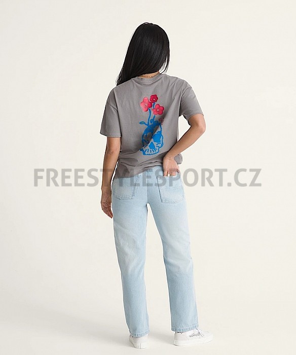 Kalhoty dámské VANS CHECK 5 MID RISE STRAIGHT BLUE RINSE
