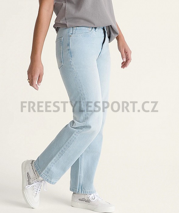 Kalhoty dámské VANS CHECK 5 MID RISE STRAIGHT BLUE RINSE