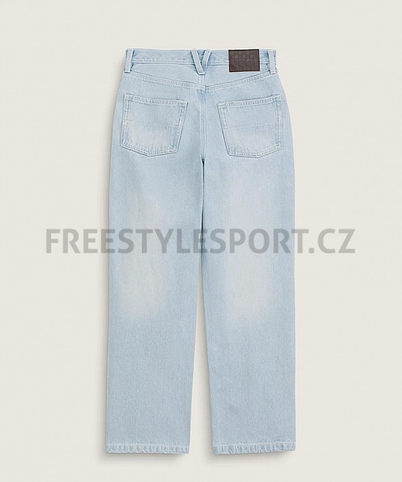 Kalhoty dámské VANS CHECK 5 MID RISE STRAIGHT BLUE RINSE