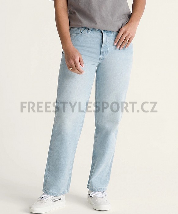 Kalhoty dámské VANS CHECK 5 MID RISE STRAIGHT BLUE RINSE