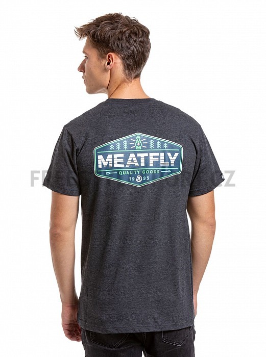 Triko MEAT FLY LAMPY T-SHIRT CHARCOAL HEATHER