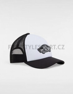 Kšiltovka VANS CLASSIC PATCH CURVED BILL TRUCKER BLACK/WHITE