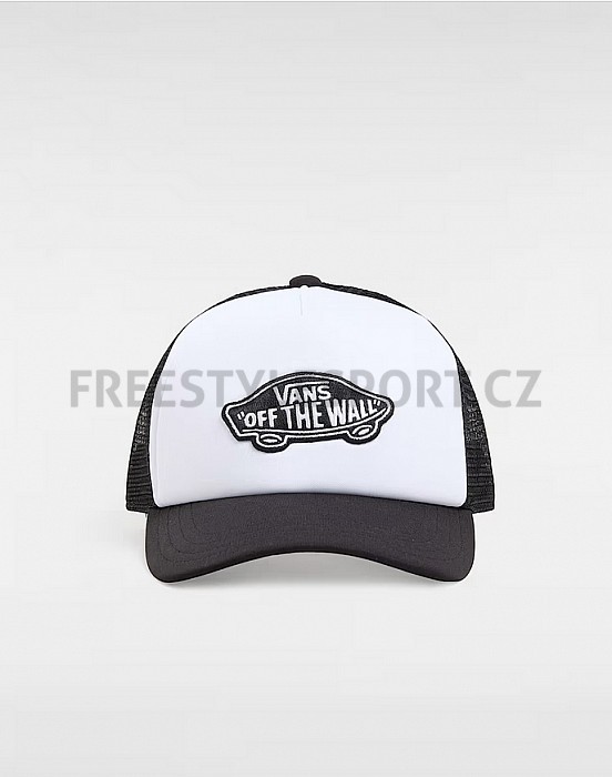 Kšiltovka VANS CLASSIC PATCH CURVED BILL TRUCKER BLACK/WHITE