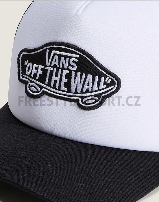 Kšiltovka VANS CLASSIC PATCH CURVED BILL TRUCKER BLACK/WHITE
