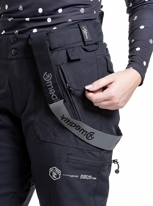 Dámské SNOWBOARD & SKI kalhoty MEATFLY FOXY BLACK