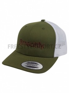 Kšiltovka MEATFLY MF LOGO TRUCKER BLACK WHITE
