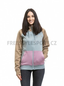 Mikina MEATFLY ALISHA TECHNICAL HOODIE SAFARI CLOUD