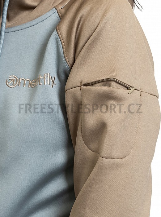 Mikina MEATFLY ALISHA TECHNICAL HOODIE SAFARI CLOUD
