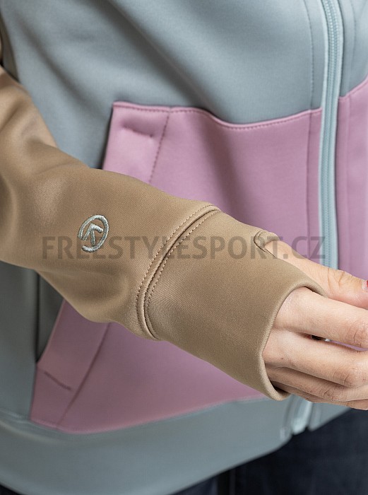 Mikina MEATFLY ALISHA TECHNICAL HOODIE SAFARI CLOUD