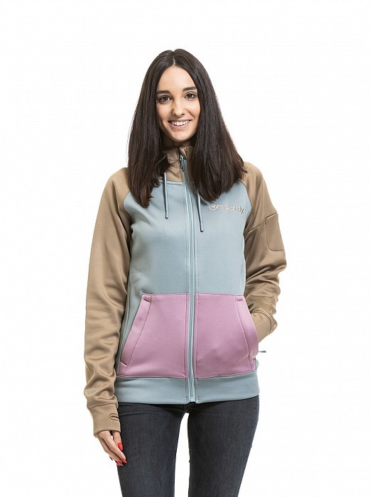Mikina MEATFLY ALISHA TECHNICAL HOODIE SAFARI CLOUD