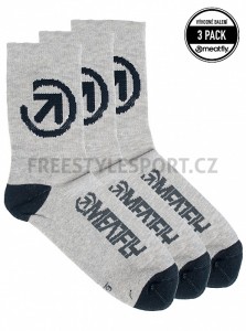 Ponožy MEATFLY LONG SOCKS GREY BIKE