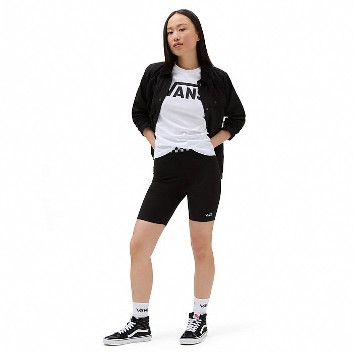 Triko VANS WM FLYING V CREW TEE WHITE