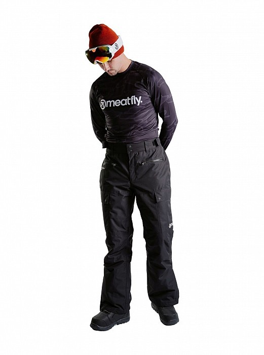 Unisex SNOWBOARD & SKI kalhoty MEATFLY ANDRY 2024/25 BLACK