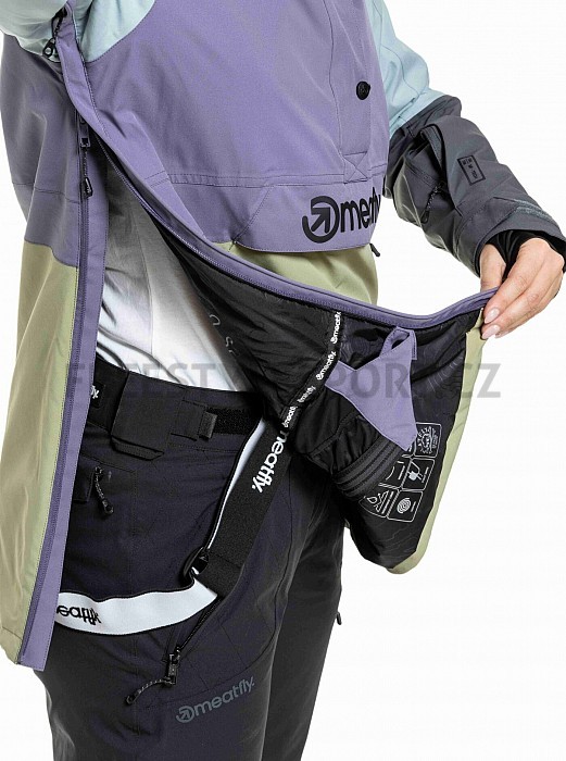 Bunda MEATFLY AIKO JACKET 25/26 OLIVE LIGHT/PURPLE LIGHT