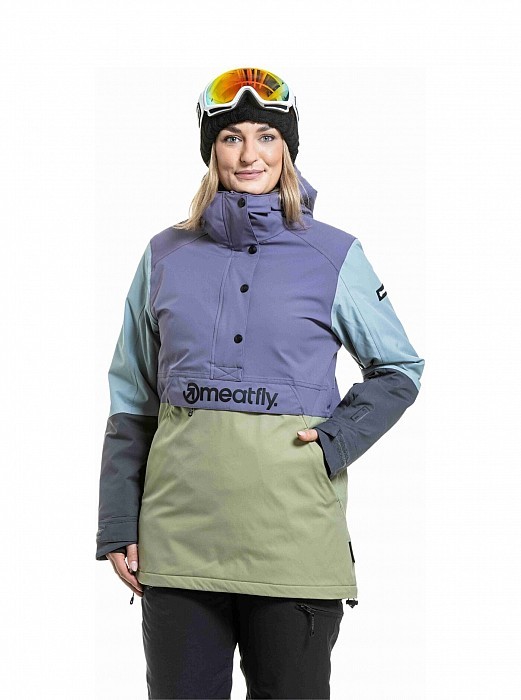 Bunda MEATFLY AIKO JACKET 25/26 OLIVE LIGHT/PURPLE LIGHT