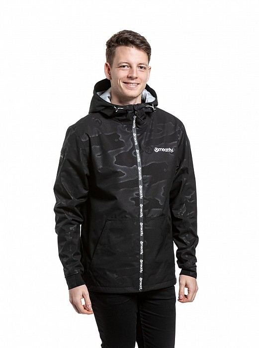 Pánská bunda MEATFLY FINN MORPH BLACK EMBOSS