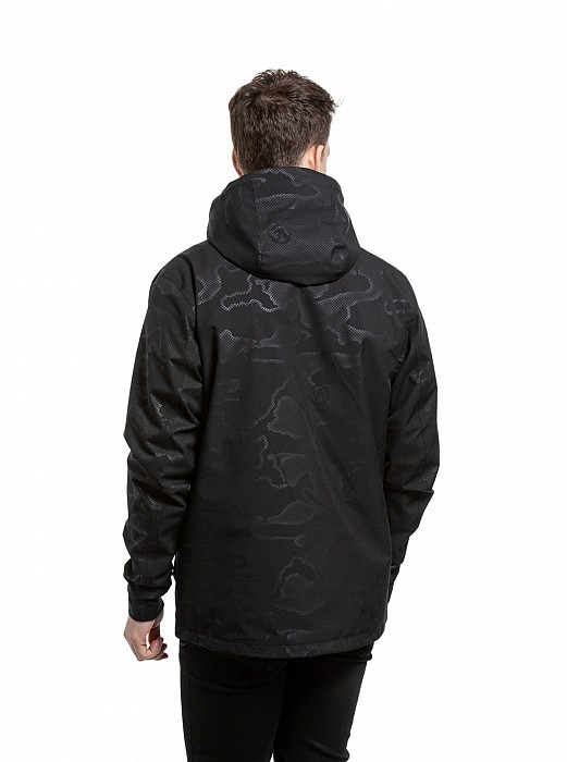 Pánská bunda MEATFLY FINN MORPH BLACK EMBOSS