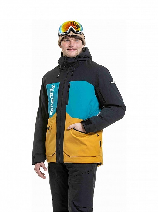 Bunda MEATFLY MANIFOLD JACKET BLACK/CHAI TEA