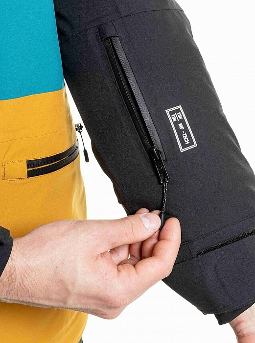 Bunda MEATFLY MANIFOLD JACKET BLACK/CHAI TEA
