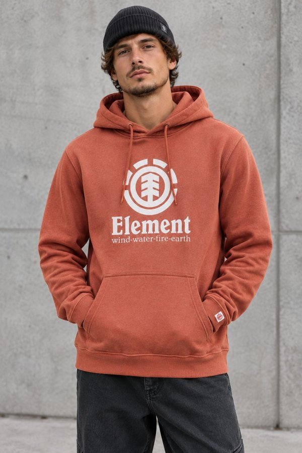 Mikina ELEMENT VERTICAL HOOD ETRUSCAN RED