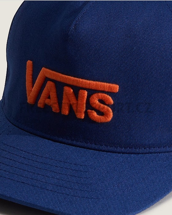 Kšiltovka VANS DROP V LOGO SNAPBACK YOUTH DEEP INDIGO
