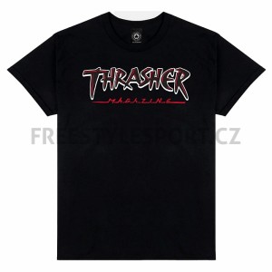 Triko THRASHER SLASH T-Shirt BLACK