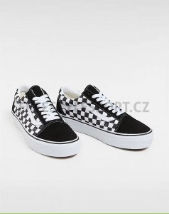 Tenisky VANS OLD SKOOL PLATFORM (CHECKERBOARD) BLACK/TRUE WHITE
