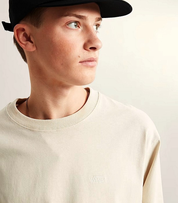 Triko VANS LEFT CHEST II LOOSE SS OATMEAL