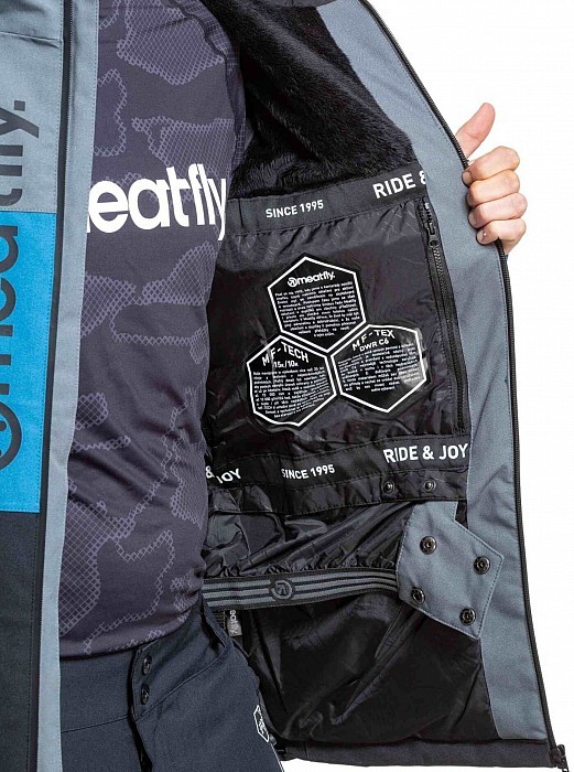 Bunda MEATFLY MANIFOLD JACKET BLUE/BLACK