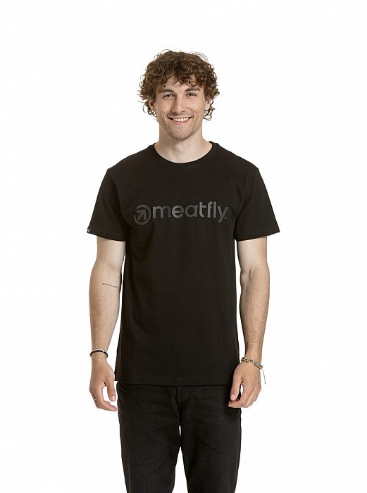 Triko MEATFLY JOE T-SHIRT BLACK/BLACK