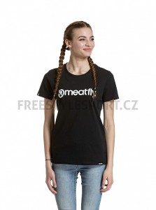 Triko MEATFLY LADIES MF LOGO T-SHIRT BLACK