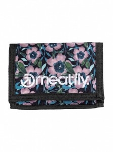 Peněženka MEATFLY HUEY WALLET PINK FLOWERS