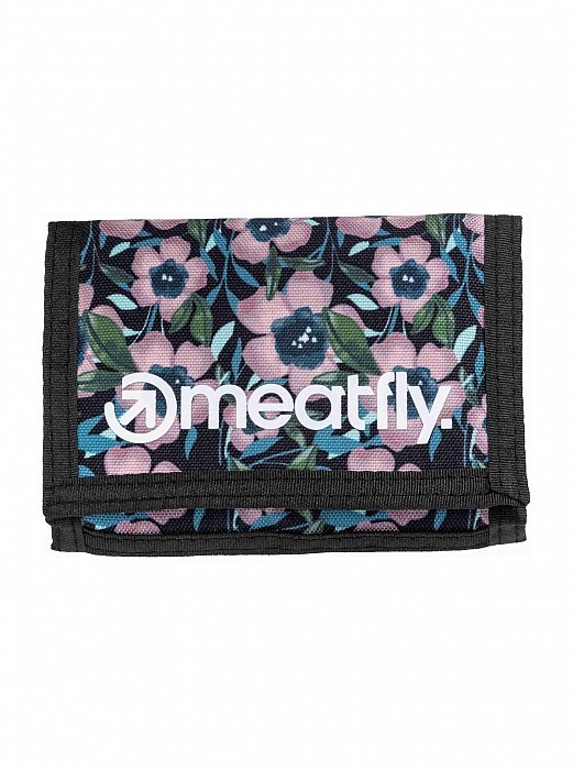 Peněženka MEATFLY HUEY WALLET PINK FLOWERS