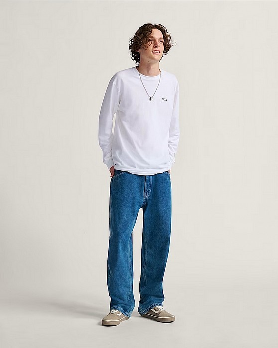 Kalhoty VANS SKATE CHECK-5 LOOSE DENIM VINTAGE INDIGO