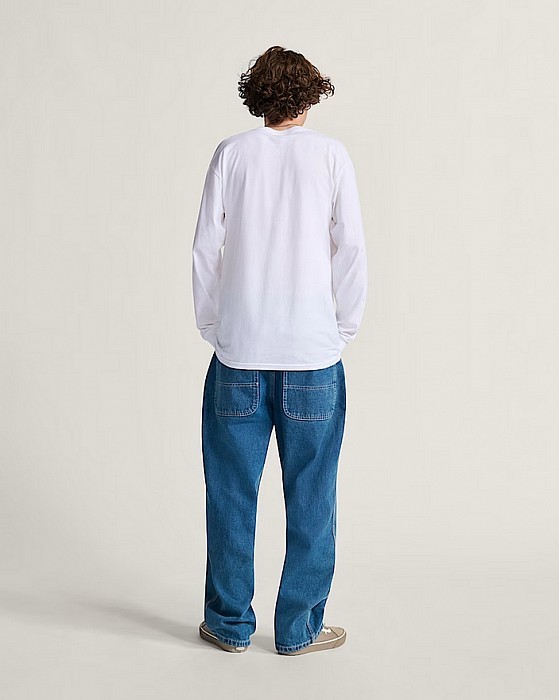 Kalhoty VANS SKATE CHECK-5 LOOSE DENIM VINTAGE INDIGO